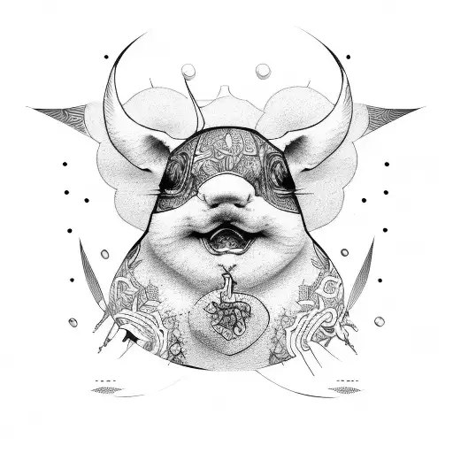 ham tattoo design idea