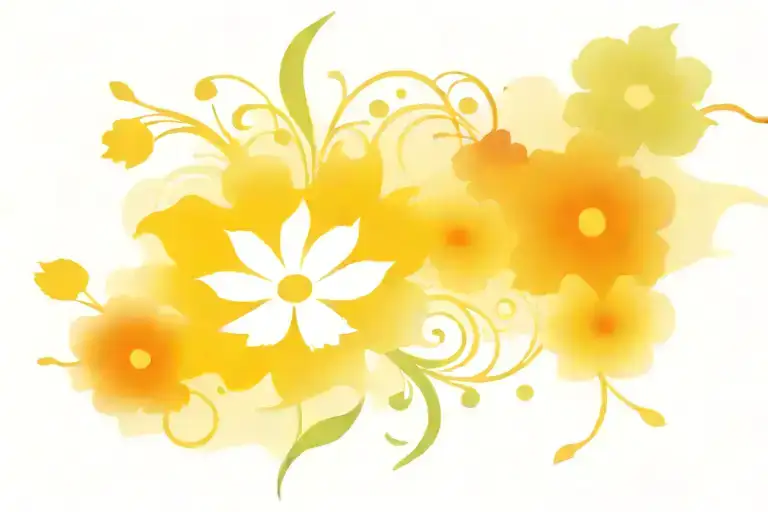 hippie flower power tattoo design idea