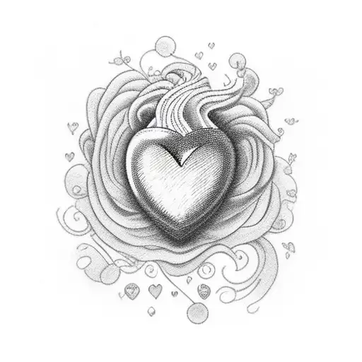  small heart and the year 2006 in it tattoo design idea