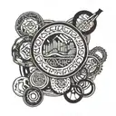 olympic rings tattoo design idea