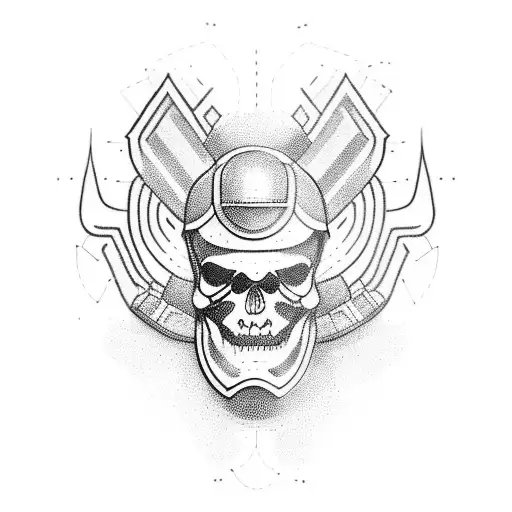 a military soldier tattoo design idea