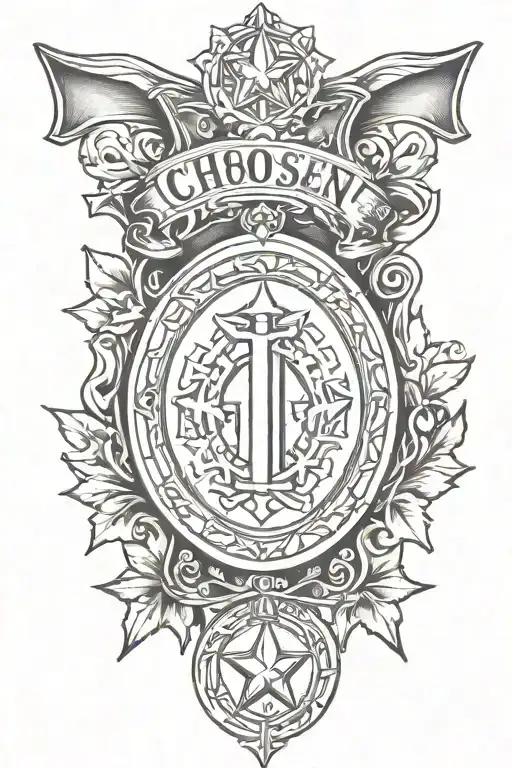the chosen 1 medal tattoo tattoo design idea
