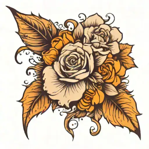 Amber names tattoo design idea