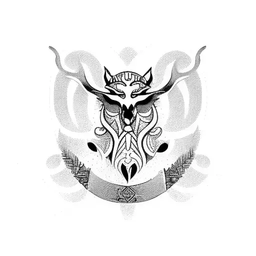 druid tattoo design idea