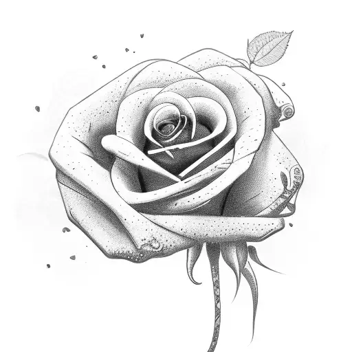 red roses with snake tattoo design idea