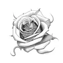red roses with snake tattoo design idea