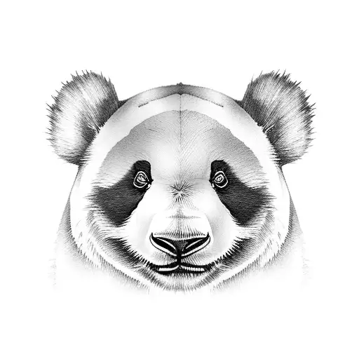 Panda tattoo design idea