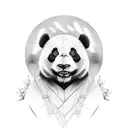 Panda tattoo design idea