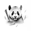 Panda tattoo design idea
