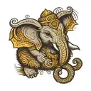 GANPATI tattoo design idea
