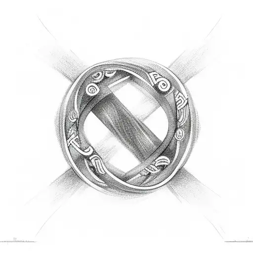 Infinity symbol with the number 6 tattoo design idea