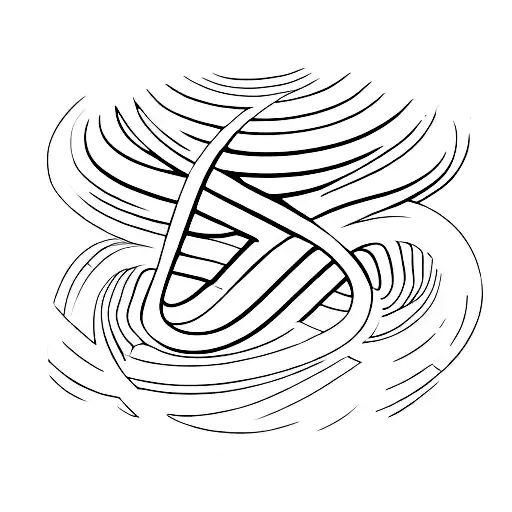 Infinity symbol with the number 6 tattoo design idea