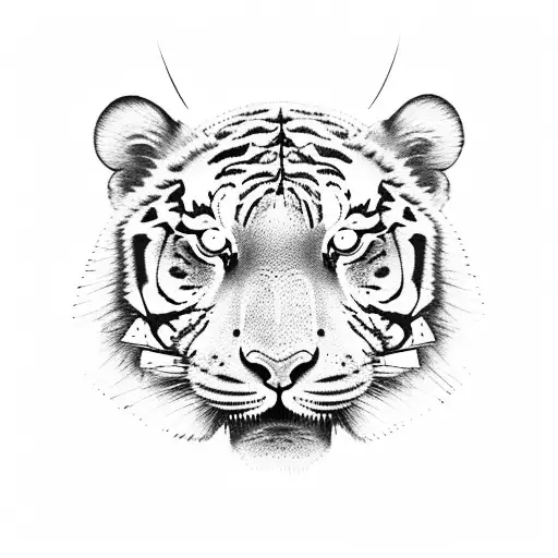 climbing, tiger, china, skiing tattoo design idea