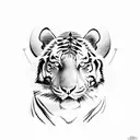 climbing, tiger, china, skiing tattoo design idea
