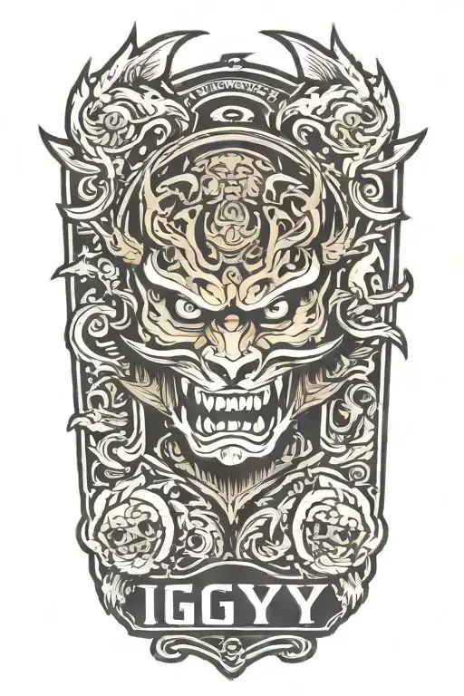 Design a military tattoo with the phrase 'IGY6' as the focal point tattoo design idea