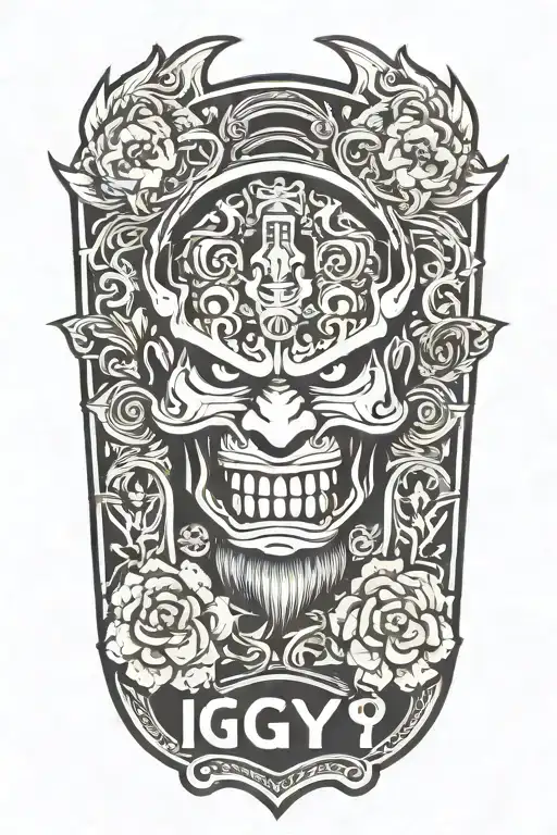 Design a military tattoo with the phrase 'IGY6' as the focal point tattoo design idea