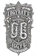 Integrate the phrase 'IGY6' in a bold font within a military-themed sleeve tattoo tattoo design idea