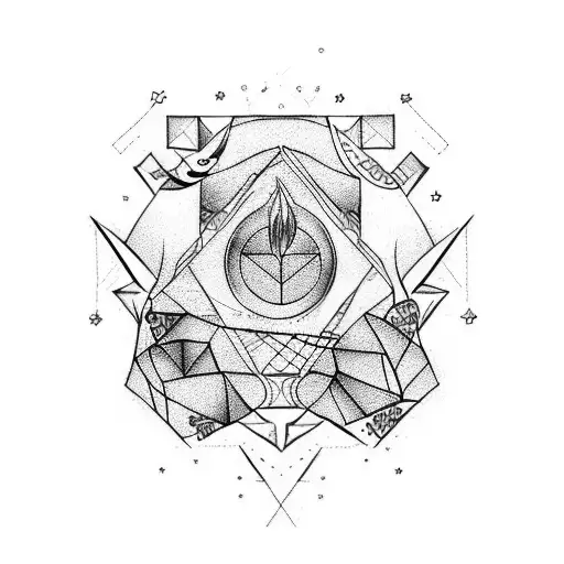 Virgo with Aquarius  tattoo design idea