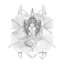 Virgo with Aquarius  tattoo design idea