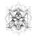 Virgo with Aquarius  tattoo design idea