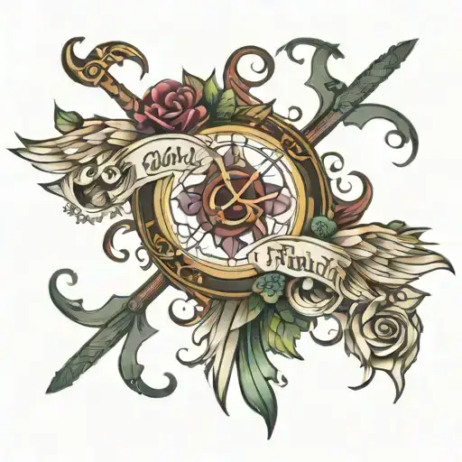 walk by faith not by sight tattoo design idea