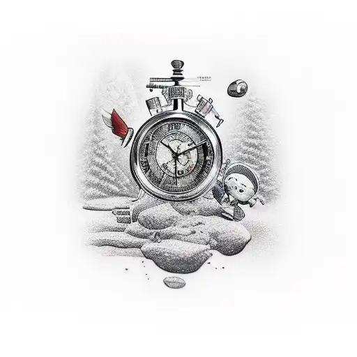 cartoon the adventures time tattoo design idea