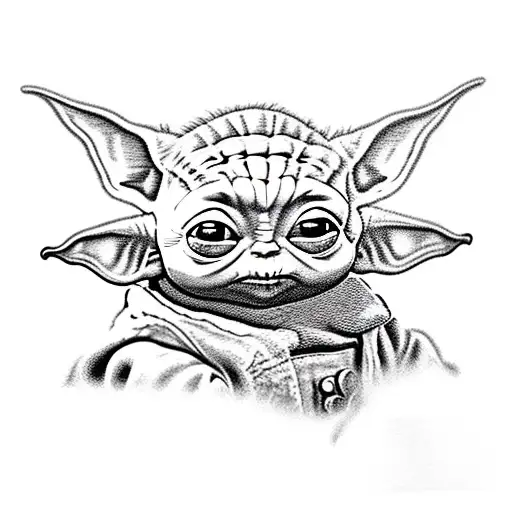 Baby yoda #babyoda #ai #tattoo