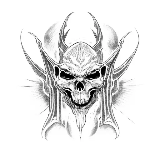 Elder lich overlord tattoo design idea