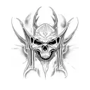 Elder lich overlord tattoo design idea