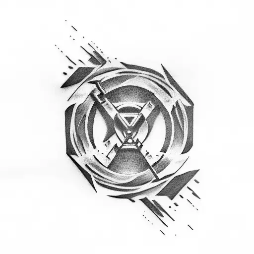 linkin park logo and guns and roses logo tattoo design idea