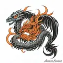 Scorpio Phoenix rising tattoo design idea