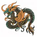 Scorpio Phoenix rising tattoo design idea