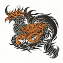 Scorpio Phoenix rising tattoo design idea