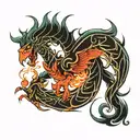 Scorpio Phoenix rising tattoo design idea