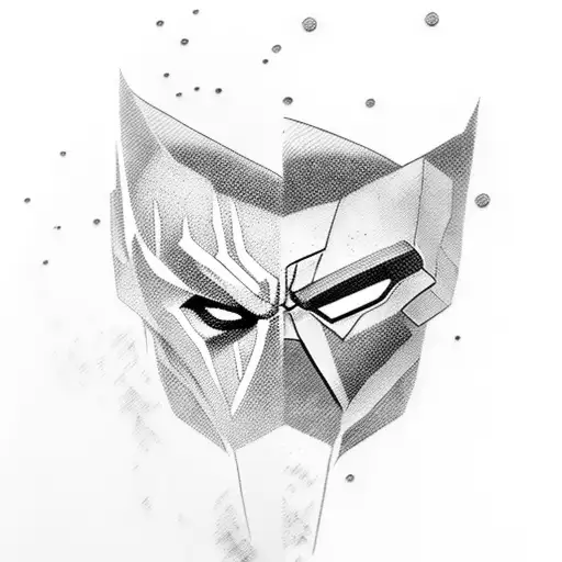 wolverine and deadpool superhero tattoo design idea