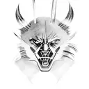 wolverine  tattoo design idea