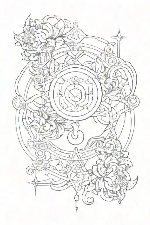 Create a tattoo that symbolizes the balance between Taurus and Libra energies tattoo design idea