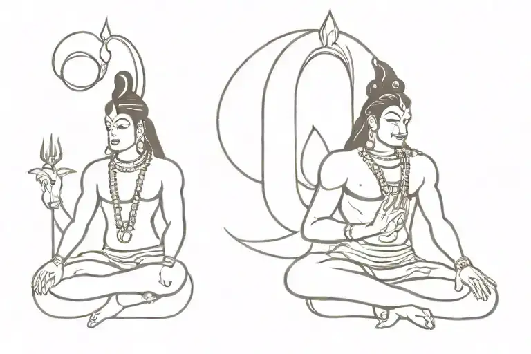 Mahadev tattoo design idea