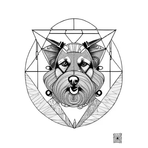 diogenes as a dog tattoo design idea