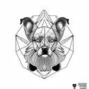 diogenes as a dog tattoo design idea