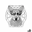 diogenes as a dog tattoo design idea