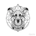 diogenes as a dog tattoo design idea