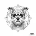 diogenes as a dog tattoo design idea