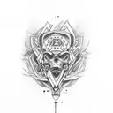 number 13 with execution tattoo design idea