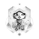 number 13 with execution tattoo design idea