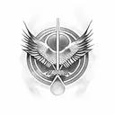 Incorporate lyrics from Bohemian Rhapsody into a design featuring a strong symbol of peace in the world tattoo design idea