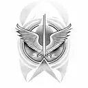 Incorporate lyrics from Bohemian Rhapsody into a design featuring a strong symbol of peace in the world tattoo design idea