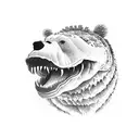Bear, Alligator, Virginia  tattoo design idea