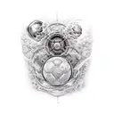 copa del mundo con la frase: Como van a converserme de que la magia no existe  tattoo design idea