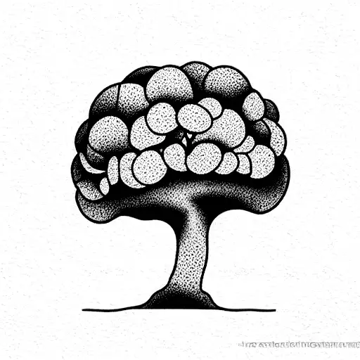 oak tree tattoo design idea